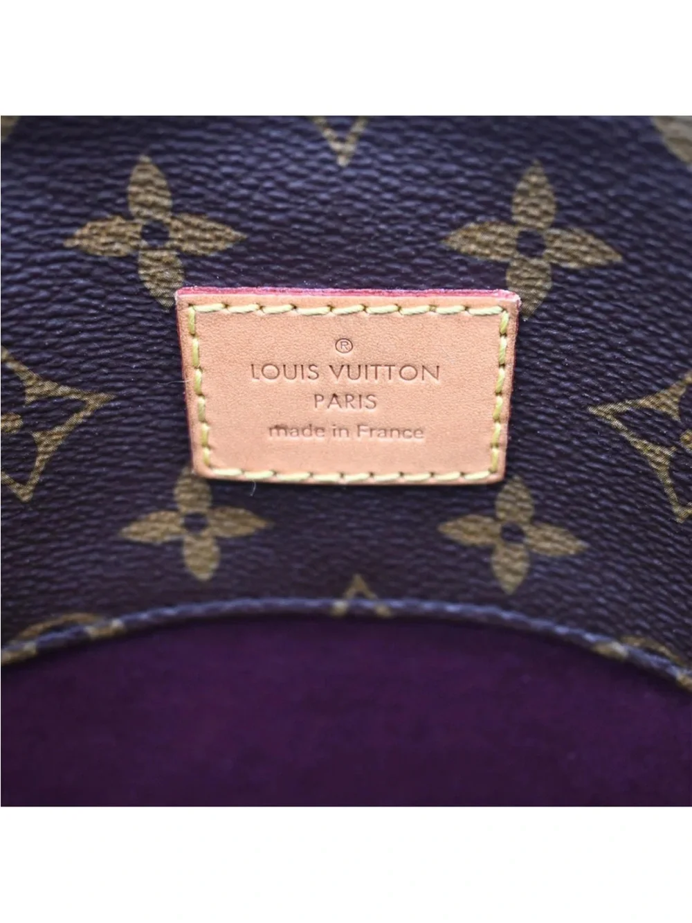 Louis Vuitton Monogram Melie Hobo Bucket Shoulder Bag with Natural Vachetta Trim